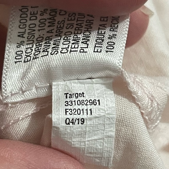 Wild Fable NWT dusty peach long sleeve ruffle cotton dress - Picture 8 of 8